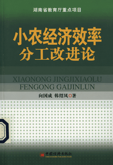 小农经济效率分工改进论：超边际经济学之应用研究